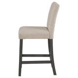 Alba Boucle Upholstered Counter Height Dining Chair Beige and Charcoal Grey (Set of 2) by Coaster at Eve Furniture