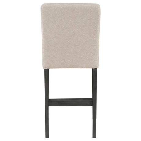 Alba Boucle Upholstered Counter Height Dining Chair Beige and Charcoal Grey (Set of 2) by Coaster at Eve Furniture
