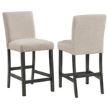 Alba Boucle Upholstered Counter Height Dining Chair Beige and Charcoal Grey (Set of 2) by Coaster at Eve Furniture