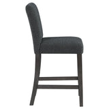 Alba Boucle Upholstered Counter Height Dining Chair Black and Charcoal Grey (Set of 2) by Coaster at Eve Furniture