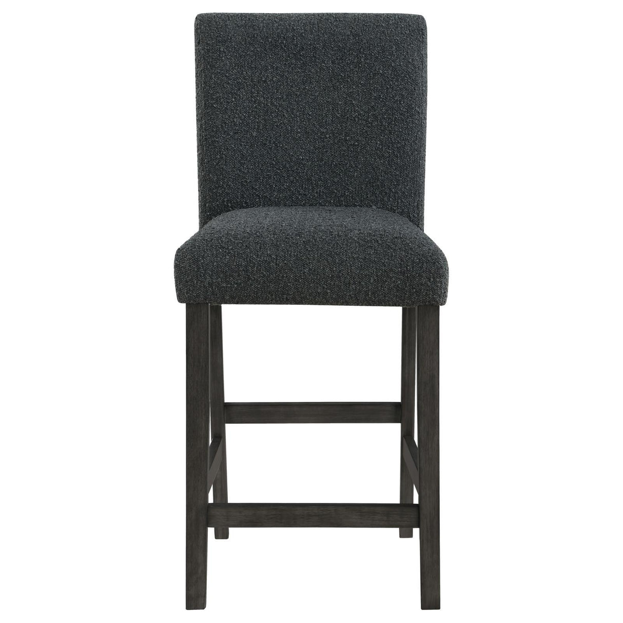 Alba Boucle Upholstered Counter Height Dining Chair Black and Charcoal Grey (Set of 2) by Coaster at Eve Furniture