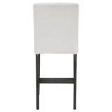 Alba Boucle Upholstered Counter Height Dining Chair White and Charcoal Grey (Set of 2)