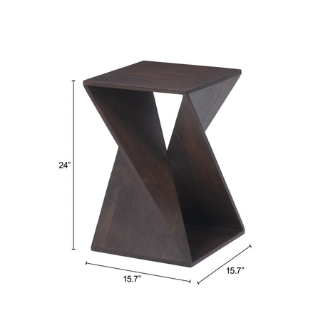 Alba Walnut Accent Table by Zuomod at Eve Furniture