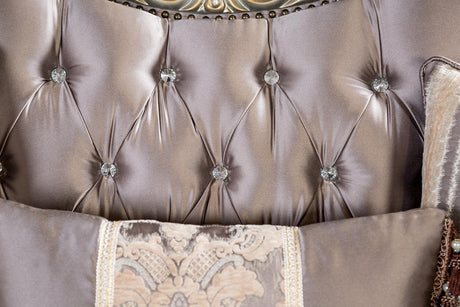Albacete Champagne/Purple Loveseat by Furniture of America at Eve Furniture