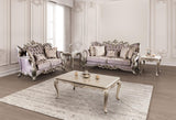 Albacete Champagne/Purple Loveseat by Furniture of America at Eve Furniture