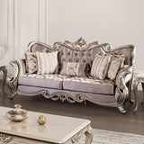 Albacete Champagne/Purple Sofa by Furniture of America at Eve Furniture