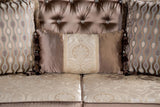 Albacete Dark Cherry/Brown Loveseat by Furniture of America at Eve Furniture