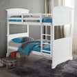 Albano White Twin/Twin Bunk Bed by Furniture of America at Eve Furniture