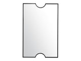 Albany 2 Black Wall Mirror by Crestview at Eve Furniture