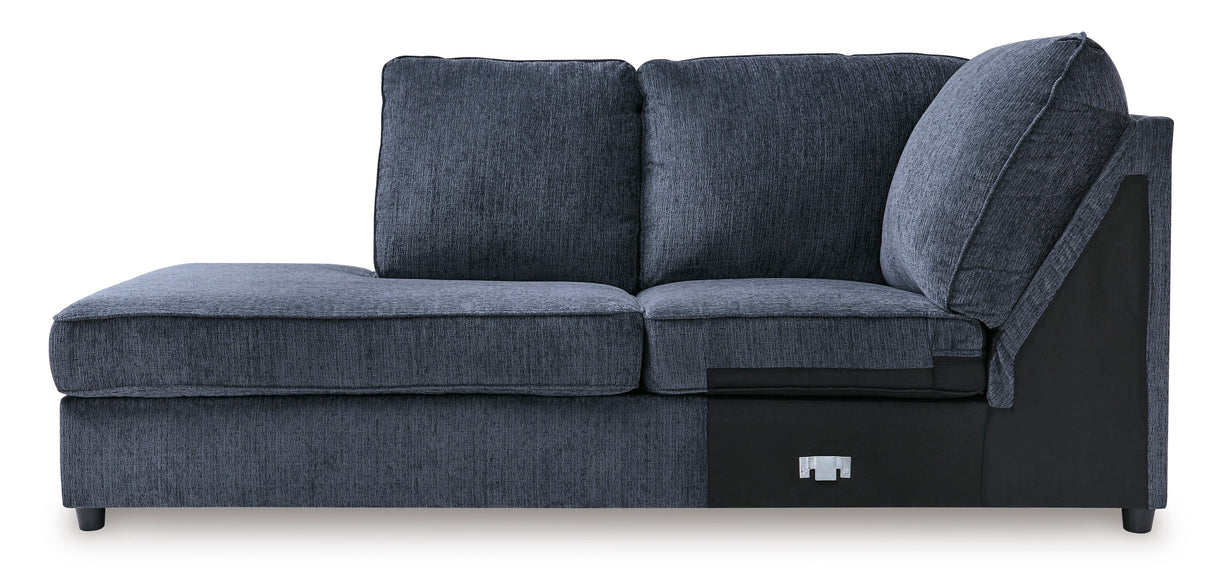 Albar Place Cobalt 2-Piece Left Arm Facing Chaise Sectional by Ashley at Eve Furniture