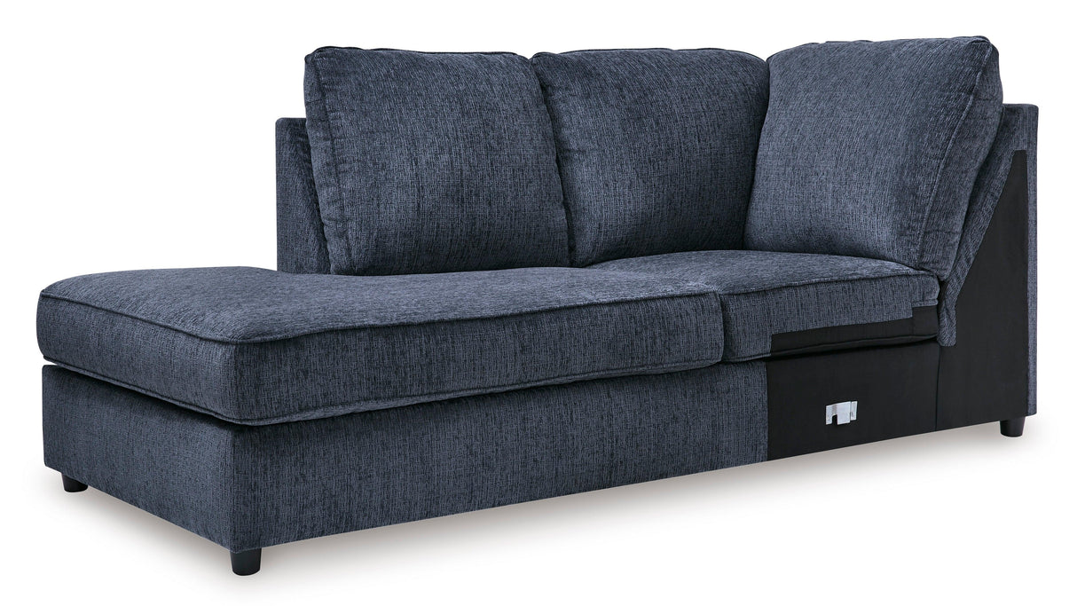 Albar Place Cobalt 2-Piece Left Arm Facing Chaise Sectional by Ashley at Eve Furniture