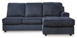Albar Place Cobalt 2-Piece Left Arm Facing Chaise Sectional by Ashley at Eve Furniture