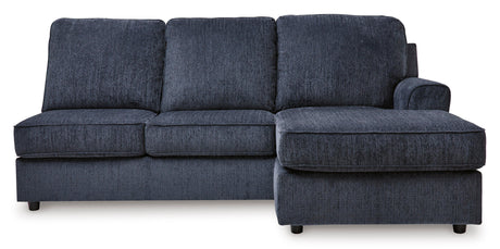 Albar Place Cobalt 2-Piece Left Arm Facing Chaise Sectional by Ashley at Eve Furniture