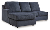 Albar Place Cobalt 2-Piece Right Arm Facing (RAF) Chaise Sectional by Ashley at Eve Furniture