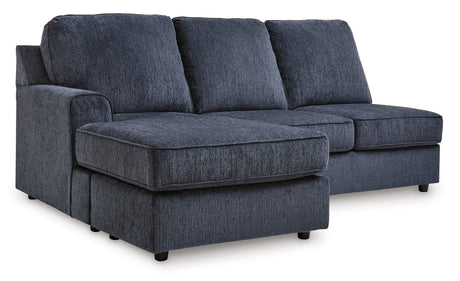 Albar Place Cobalt 2-Piece Right Arm Facing (RAF) Chaise Sectional by Ashley at Eve Furniture