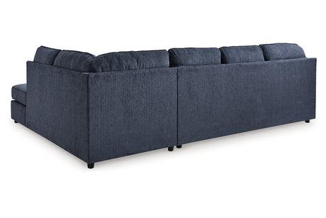 Albar Place Cobalt 2-Piece Sectional by Ashley at Eve Furniture
