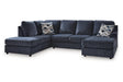 Albar Place Cobalt 2-Piece Sectional by Ashley at Eve Furniture