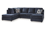 Albar Place Cobalt 2-Piece Sectional by Ashley at Eve Furniture