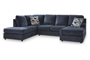 Albar Place Cobalt 2-Piece Sectional by Ashley at Eve Furniture
