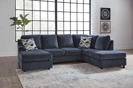 Albar Place Cobalt 2-Piece Sectional by Ashley at Eve Furniture