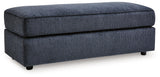 Albar Place Cobalt Oversized Accent Ottoman by Ashley at Eve Furniture