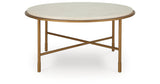 Alben Antique Gold Coffee Table by Ashley at Eve Furniture