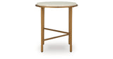 Alben Antique Gold End Table by Ashley at Eve Furniture