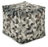 Albermarle Gray/Brown Pouf