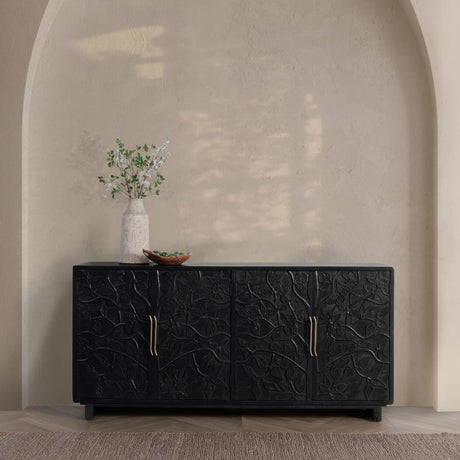 Albero 4 Door Buffet - Black by Classic Home at Eve Furniture