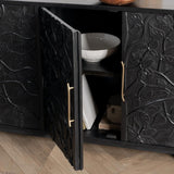 Albero 4 Door Buffet - Black by Classic Home at Eve Furniture