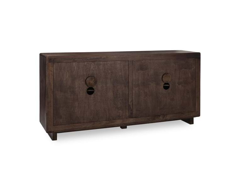Albero Brown Solid Wood 4-Door Buffet by Classic Home at Eve Furniture