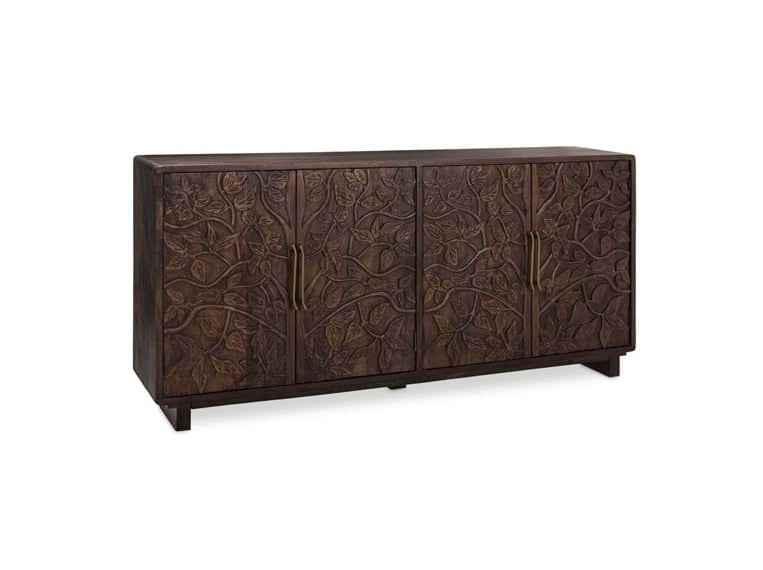 Albero Brown Solid Wood 4-Door Buffet by Classic Home at Eve Furniture