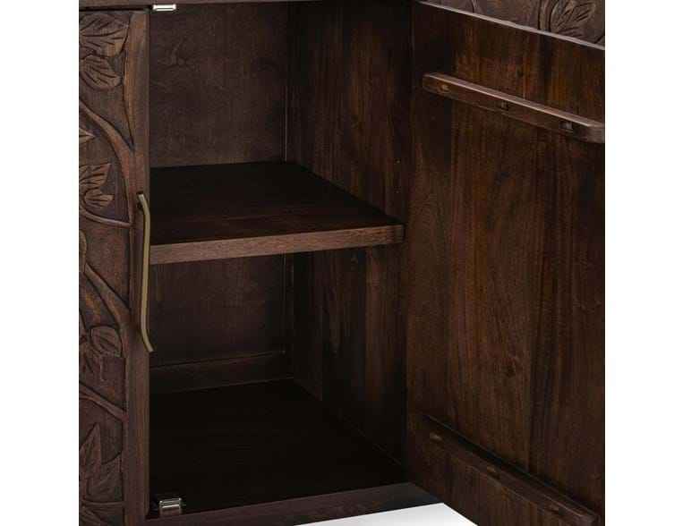 Albero Brown Solid Wood 4-Door Buffet by Classic Home at Eve Furniture