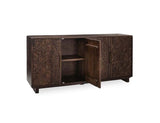 Albero Brown Solid Wood 4-Door Buffet by Classic Home at Eve Furniture