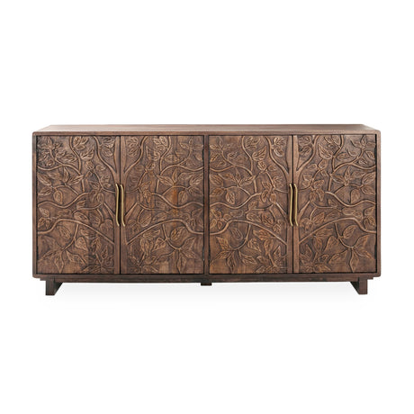 Roya Kona Brown 4 Door Cabinet by Classic Home at Eve Furniture