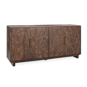 Roya Kona Brown 4 Door Cabinet by Classic Home at Eve Furniture