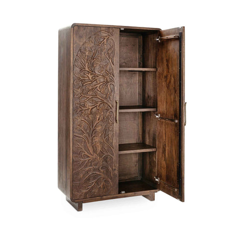 Albero Tall Cabinet - Kona Brown by Classic Home at Eve Furniture