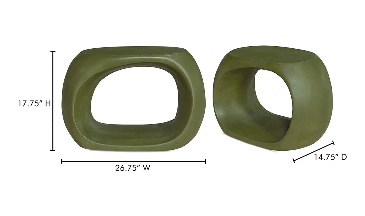 Albers Outdoor Stool Green by Moe's Home at Eve Furniture