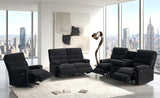 Albert Black Performance Fabric Reclining Living Room Set by Happy Homes at Eve Furniture