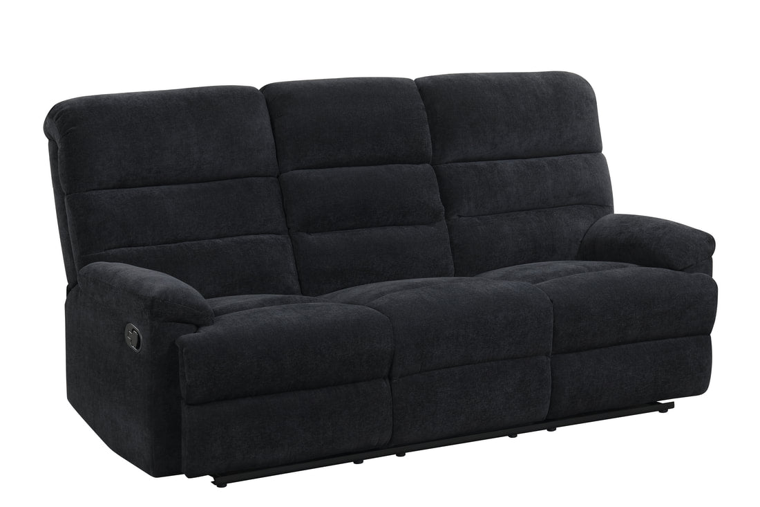 Albert Black Performance Fabric Reclining Living Room Set by Happy Homes at Eve Furniture