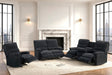 Albert Black Performance Fabric Reclining Living Room Set by Happy Homes at Eve Furniture