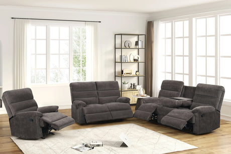 Albert Brown Performance Fabric Reclining Living Room Set by Happy Homes at Eve Furniture