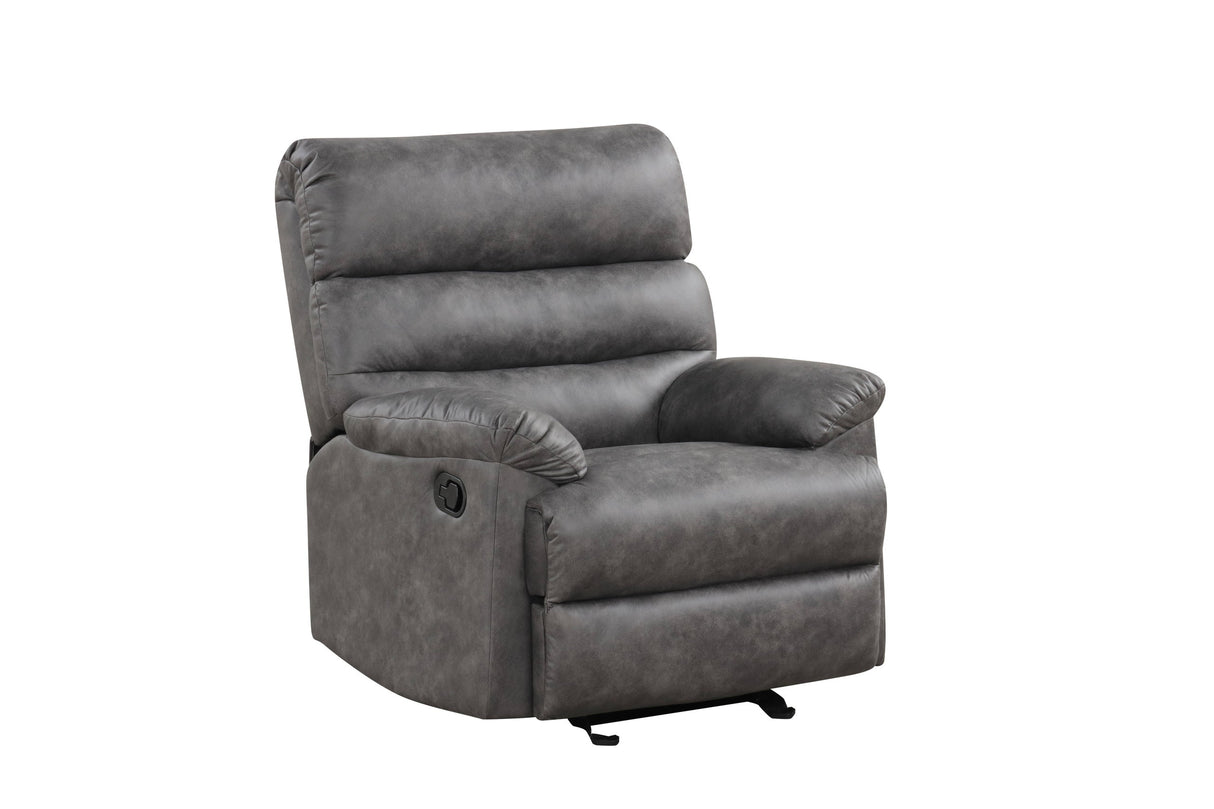 Albert Gray 3-Piece Reclining Living Room Set by Happy Homes at Eve Furniture