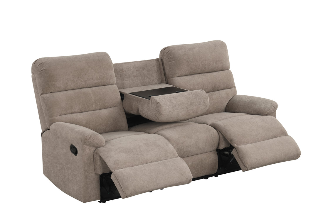 Albert Mocha/Brown Fabric Reclining Living Room Set by Happy Homes at Eve Furniture
