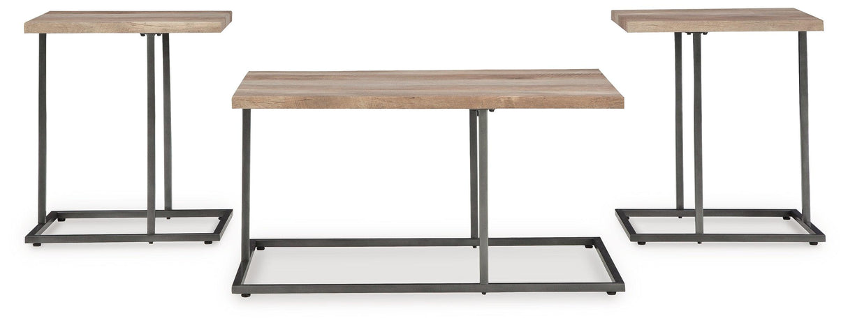 Albreane Grayish Brown/Black Table (Set of 3) by Ashley at Eve Furniture