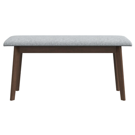 Carlos Fabric Upholstered Solid Wood Bench 47" by Ashcroft Imports at Eve Furniture