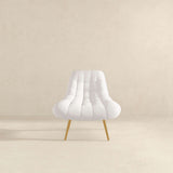 Aubrey French Boucle Lounge Chair by Ashcroft Imports at Eve Furniture