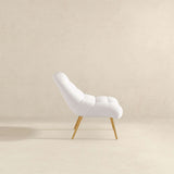Aubrey French Boucle Lounge Chair by Ashcroft Imports at Eve Furniture