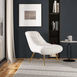Aubrey French Boucle Lounge Chair by Ashcroft Imports at Eve Furniture