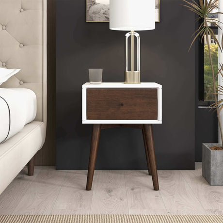 Avery Solid Wood Night Stand 1 Drawer by Ashcroft Imports at Eve Furniture